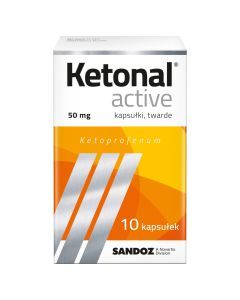 Ketonal Active, 50 mg, kapsułki twarde, 10 szt.