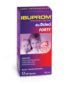 Ibuprom dla Dzieci Forte, 200 mg/5 ml, zaw.doustna, 100 ml