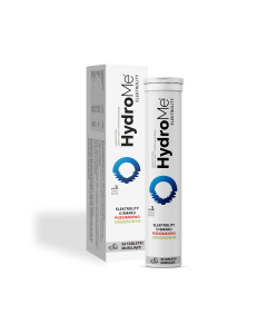 HydroMe Elektrolity o smaku poziomkowo-gruszkowym, 24 tabletki musujące