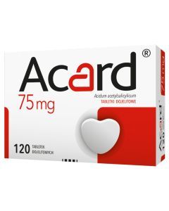 Acard,  75 mg, tabletki dojelitowe, 120 szt.