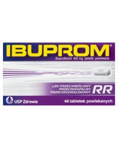 Ibuprom RR Max (Ibuprom RR), 400 mg, tabletki powlekane, 48 szt. (butelka)