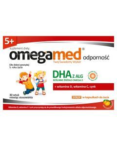 Omegamed Odporność 5+, syrop w kapsułkach do żucia, 30 szt.