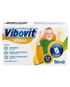 Vibovit Bobas, proszek o smaku waniliowym, 14 sasz.