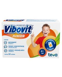Vibovit Junior o smaku pomarańczowym, proszek w saszetkach, 2 g, 14 szt.