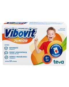 Vibovit Junior proszek o smaku truskawkowym, 14 sasz.
