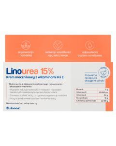 Linourea 15%, krem mocznikowy z witaminami A i E, 50 g