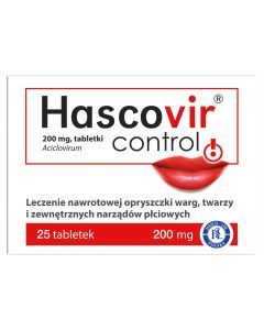 Hascovir Control, 200 mg, tabletki, 25 szt.