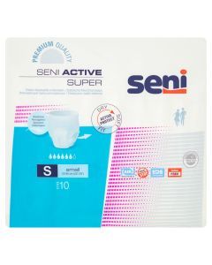Seni Active Super, majtki chłonne, rozmiar S, 10 szt.