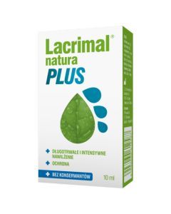 Lacrimal Natura Plus, krople do oczu, 10 ml