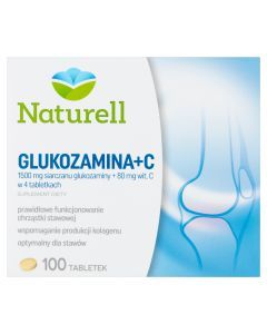 Naturell Glukozamina + C, tabletki, 100 szt.