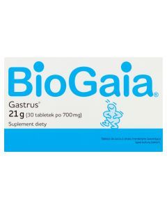 BioGaia Gastrus, tabletki do żucia o smaku mandarynkowym, 30 szt.