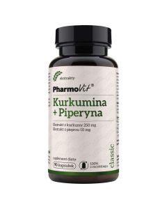 Pharmovit, Kurkumina + Piperyna, kapsułki, 90 szt.