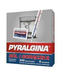 Pyralgina Gorączka, 500 mg, granulat w saszetkach, 6 szt.