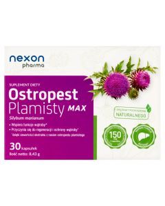 Nexon Pharma Ostropest Plamisty MAX, kapsułki, 30 szt.