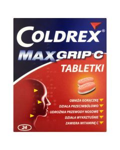 Coldrex MaxGrip C, tabl., 24 szt,bl(2x12)