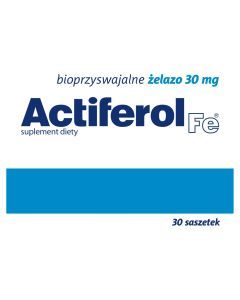 Actiferol Fe, 30 mg, proszek do rozpuszczenia w saszetkach, 30 szt.