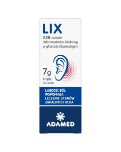 Lix krople do uszu, 7 g