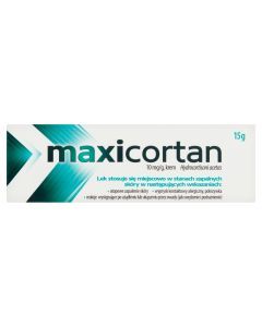 Maxicortan, 10 mg/g, krem, 15 g