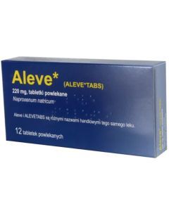 Aleve, 220 mg,tabl.powl.,(i.row),Delf,Francja, 12 szt