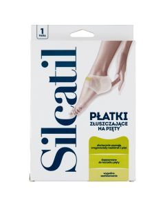 Silcatil, płatki złuszczające na pięty, 1 para