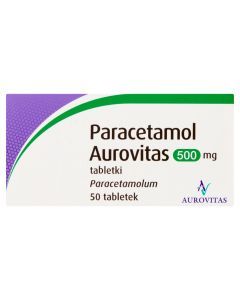 Paracetamol Aurovitas, 500 mg, tabletki, 50 szt.