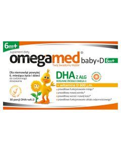 Omegamed Baby + D 6m+, kapsułki twist-off, 30 szt.