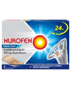 Nurofen Mięśnie i Stawy, 200 mg, plastry lecznicze, 4 szt.