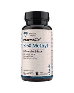Pharmovit B-50 Methyl B-Complex Max+, kaps., 60 szt