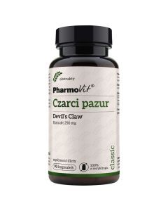 Pharmovit Classic, czarci pazur 250 mg, kapsułki, 45 g, (90 szt.