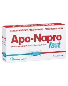 Apo-Napro Fast, 220 mg, kaps.miekkie, 10 szt