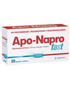 Apo-Napro Fast, 220 mg, kapsułki miękkie, 20 szt