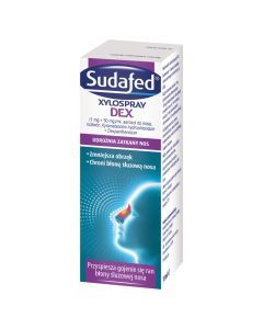 Sudafed Xylospray DEX, 1 mg+50 mg/ml, aerozol do nosa, 10 ml
