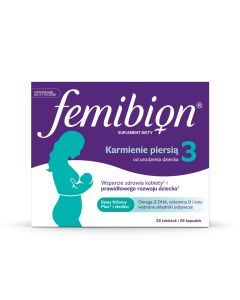 Femibion 3 Karmienie piersią, tabletki powlekane + kapsułki miękkie, 28 szt. + 28 szt.