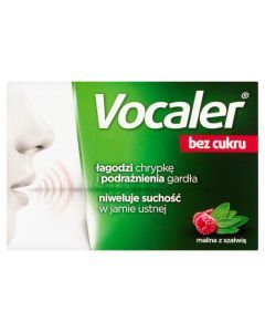 Vocaler bez cukru, pastylki do ssania, 12 szt.