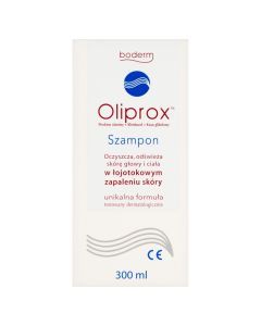 Oliprox, szampon oczyszczający w łojotokowym zapaleniu skóry, 300 ml