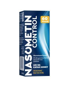 Nasometin Control, 50 mcg/dawkę, aerozol do nosa na alergię, 60 dawek