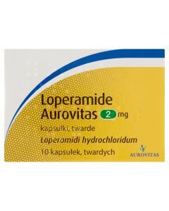 Loperamide Aurovitas, 2 mg, kapsułki twarde, 10 szt.