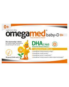 Omegamed Baby+D 0+, kapsułki twist-off, 30 szt.