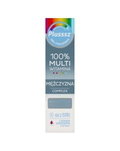 Plusssz 100% Multiwitamina Mężczyzna Complex, tabletki musące, 20 szt.