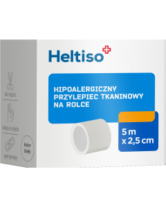 Heltiso przylepiec tkaninowy 5m x 2,5cm