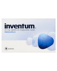 Inventum, 25 mg, tabletki do rozgryzania, żucia, 8 szt.