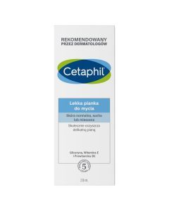 Cetaphil, lekka pianka do mycia twarzy, 236 ml