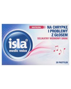 Isla medic voice, pastylki do ssania, 20 szt.