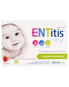 ENTitis Baby, smak truskawkowy, proszek w saszetkach, 30 szt.