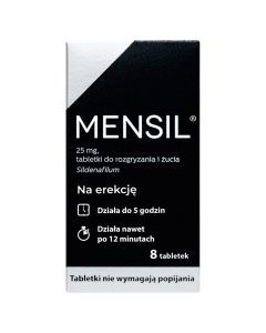Mensil, 25  mg, tabletki do rozgryzania, żucia, 8 szt.