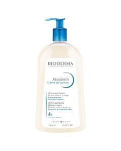Bioderma Atoderm, kremowy żel, do mycia twarzy i ciała, 1000 ml