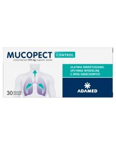 Mucopect Control, 375 mg, kapsułki twarde, 30 szt.