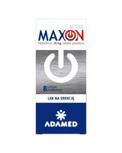 Maxon Active, 25 mg, tabletki powlekane, 8 szt.