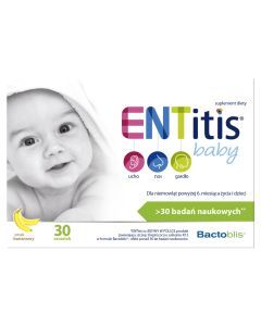 ENTitis Baby, proszek, smak bananowy, 30 saszetek