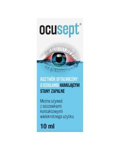 Ocusept, roztwór oftalmiczny o działaniu hamującym stany zapalne, 10 ml